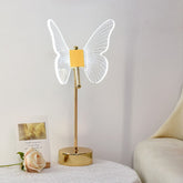 Goldene Schmetterlings-Tischlampe